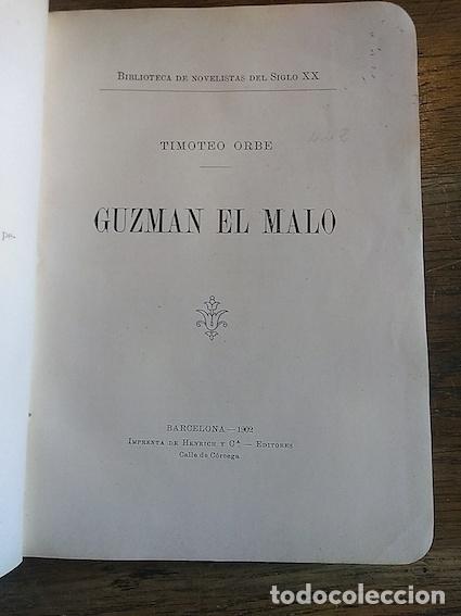 Libros: GUZM&Aacute;N EL MALO - Timoteo Orbe - Foto 1