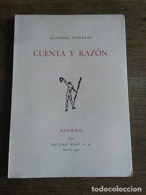 Libros: CUENTA Y RAZ&Oacute;N - Canales, Alfonso - Foto 1
