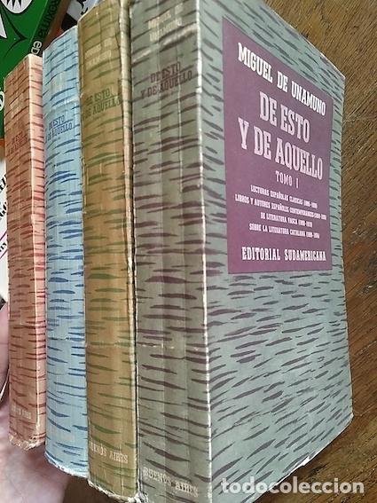 Libros: DE ESTO Y DE AQUELLO (4 tomos - completo) - Unamuno, Miguel de - Foto 1