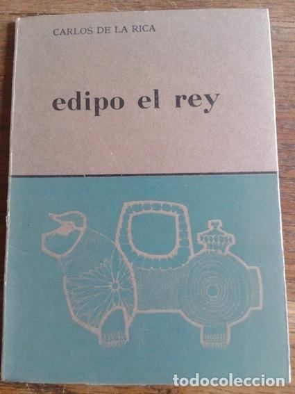 Libros: EDIPO EL REY (dedicado) - De la Rica, Carlos - Foto 1