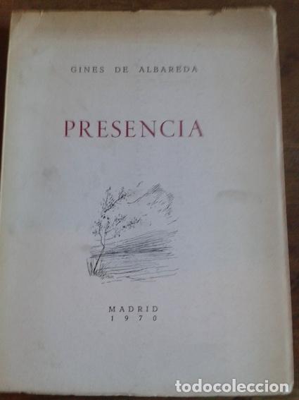 Libros: PRESENCIA (dedicado) - Albareda, Gin&eacute;s de - Foto 1