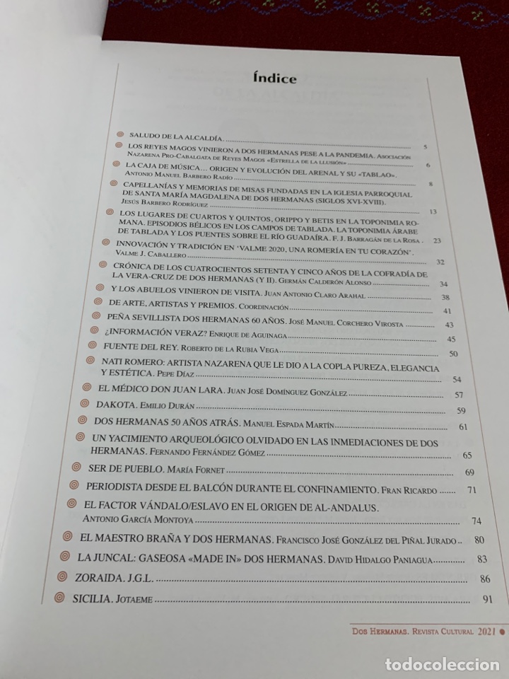 Libros: Revista Cultural 2021 Dos Hermanas - Foto 3