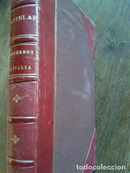Libros: RECUERDOS DE ITALIA - Castelar, Emilio - Foto 1