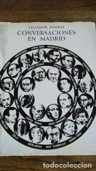 Libros: CONVERSACIONES EN MADRID - PANIKER, Salvador.- - Foto 1