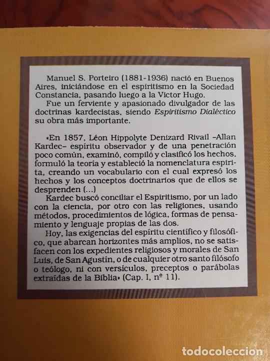 Libros: ESPIRITISMO DIALECTICO - MAS ALLA VIDA - MANUEL S. PORTEIRO - Foto 2