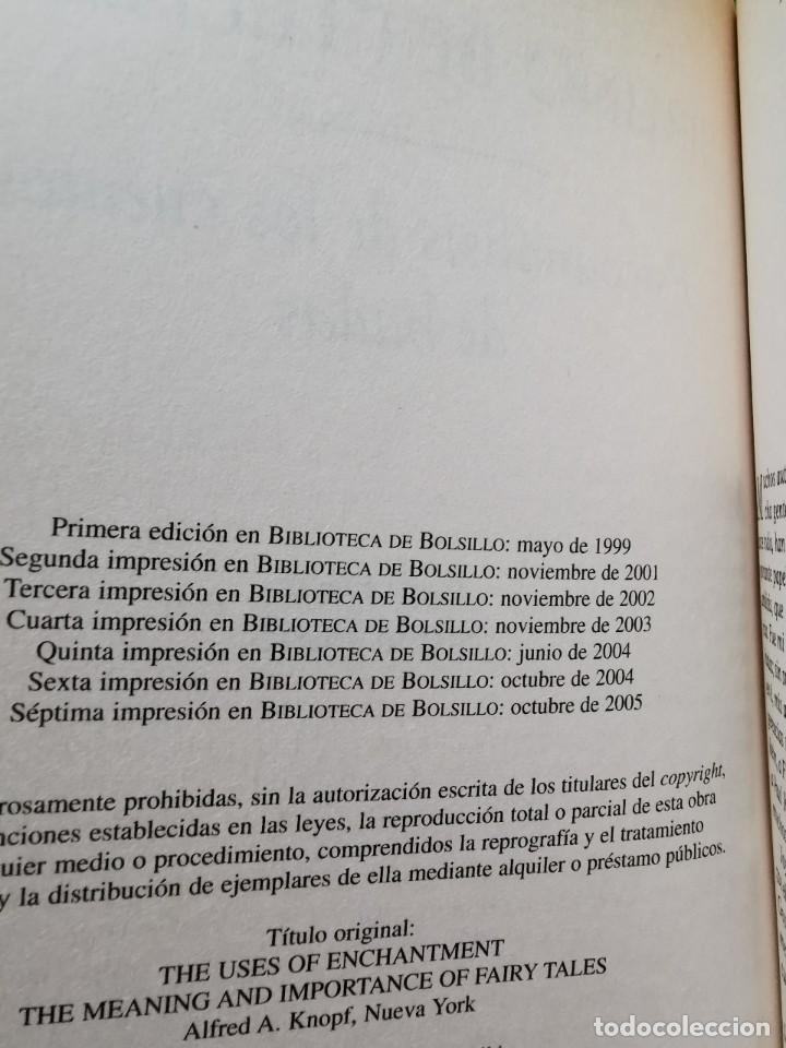 Libros: PSICOAN&Aacute;LISIS DE LOS CUENTOS DE HADAS - BRUNO BETTELHEIM - Foto 3