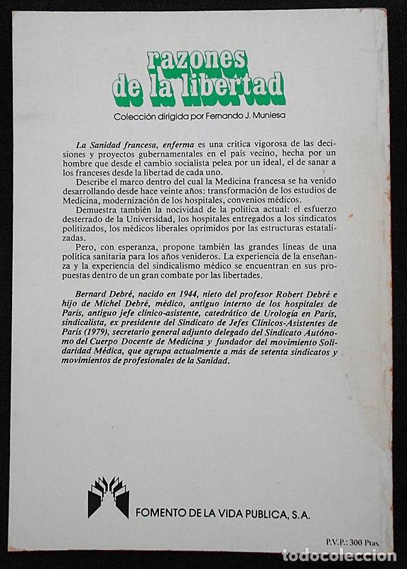 Libros: La Sanidad francesa, enferma - Bernard Debr&eacute; - Foto 2
