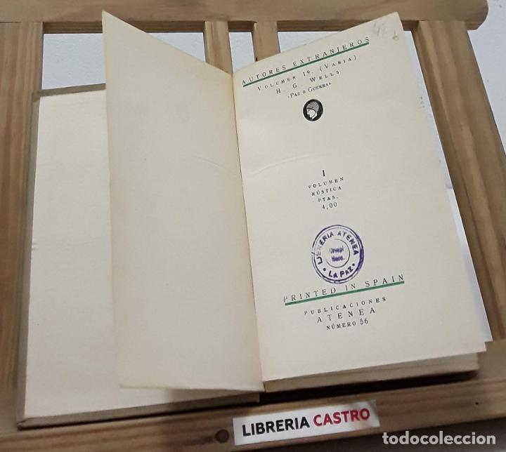 Libros: Paz o guerra - H. G. Wells - Foto 1