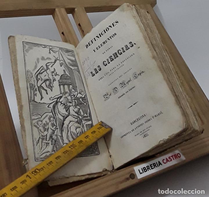 Libros: Definiciones y elementos de todas las ciencias - An&oacute;nimo - Foto 1