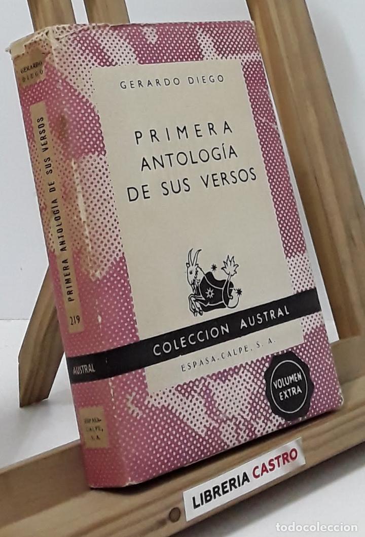 Libros: Primera antolog&iacute;a de sus versos - Gerardo Diego - Foto 1