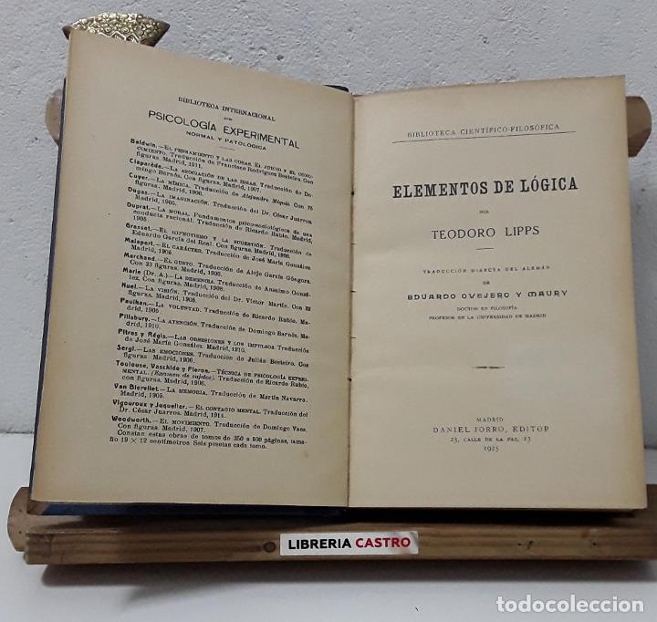 Libros: Elementos de l&oacute;gica - Teodoro Lipps - Foto 1