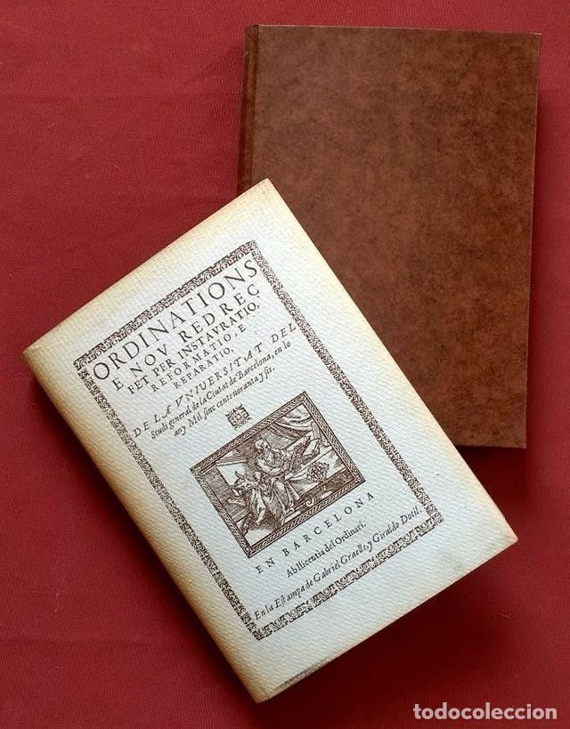 Libros: ORDINATIONS E NOU REDRE&Ccedil; - FACSIMIL. - Foto 1