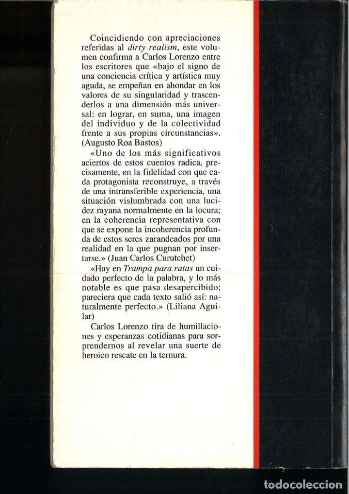 Libros: TRAMPA PARA RATAS. Carlos Lorenzo - Foto 2