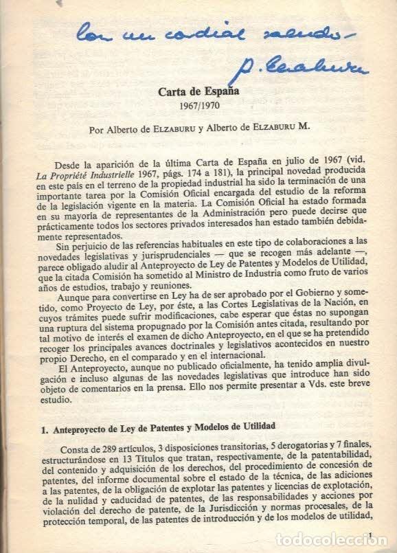 Libros: CARTA DE ESPA&Ntilde;A - Elzaburu, Alberto De - Foto 2