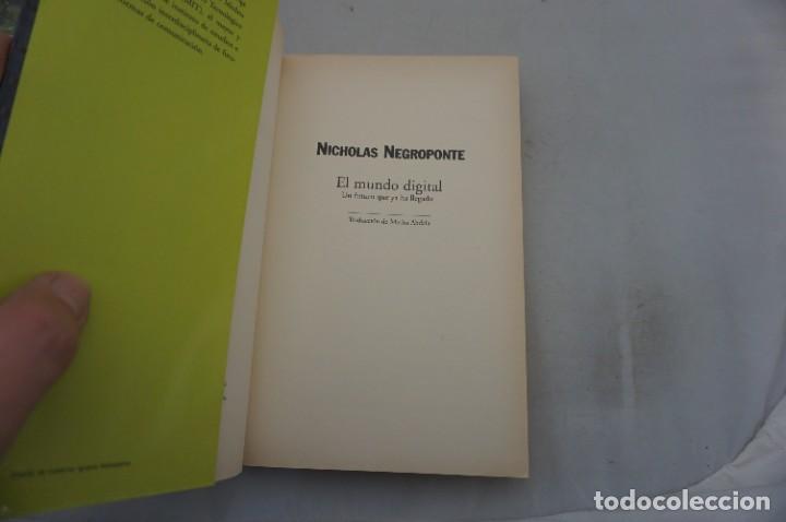 Libros: AR6E- EL MUNDO DIGITAL - NICHOLAS NEGROPONTE / SQN - Foto 3