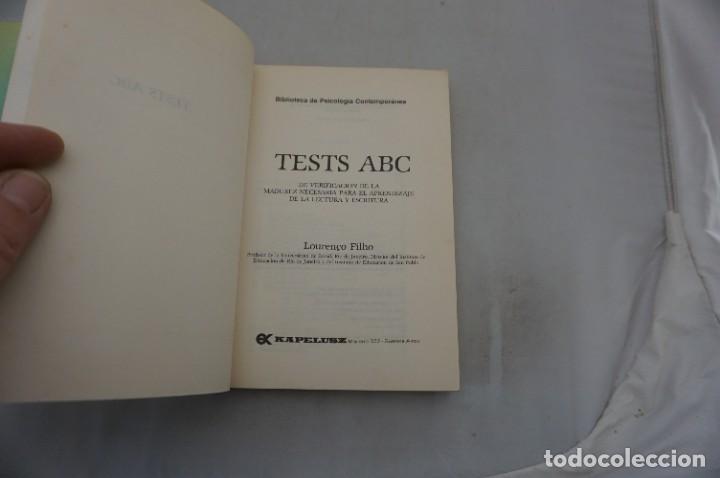 Libros: AR6F- TESTS ABC - LOUREN&Ccedil;O FILHO / KAPELUSZ - Foto 3