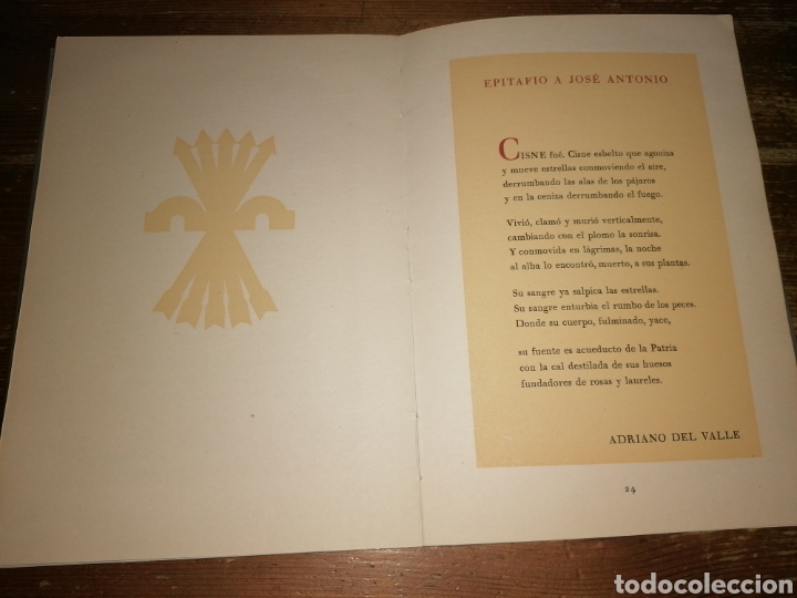 Libros: CORONA DE SONETOS EN HONOR DE JOS&Eacute; ANTONIO PRIMO DE RIVERA - Foto 4