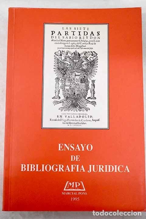 Libros: Ensayo de bibliograf&iacute;a jur&iacute;dica - Foto 1