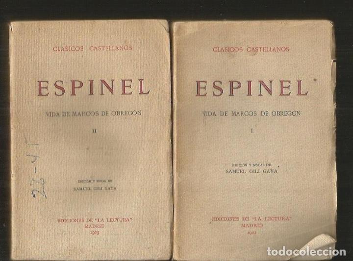 Libros: VIDA DE MARCOS DE OBREGON (2 TOMOS) - ESPINEL - Foto 2