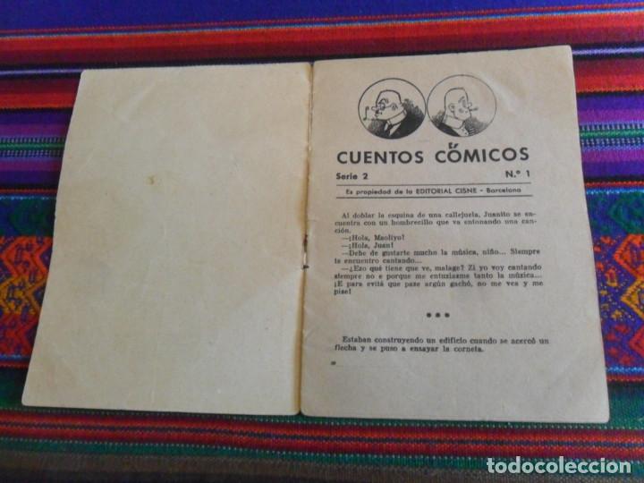 Libros: CUENTOS C&Oacute;MICOS SERIE 2 N&ordm; 1. EDITORIAL CISNE. 30 C&Eacute;NTIMOS. - Foto 2