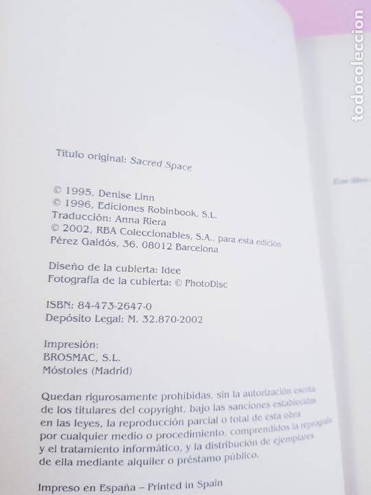 Libros: LIBRO-HOGAR SANO-DENISE LINN-2002-COLECCIONISTAS - Foto 5