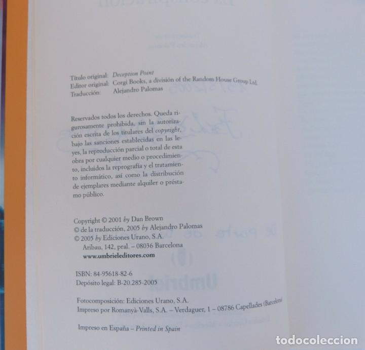 Libros: La conspiracion/Dan brown/2005/Editorial Umbral - Foto 2