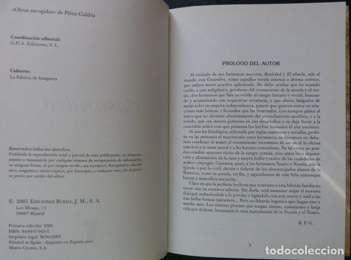 Libros: Libro Casandra,Benito Perez Galdos,2001,Rueda Ediciones - Foto 2