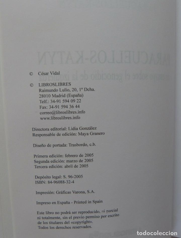 Libros: Libro Paracuellos-KATYN-3&ordf; Edicion,Cesar Vidal - Foto 5