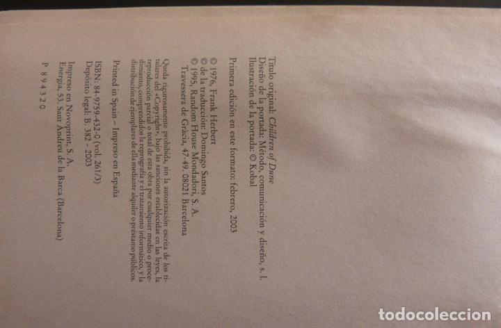 Libros: Libro Hijos de DUNE,Frank Herbert,DeBolsillo,1995 - Foto 5