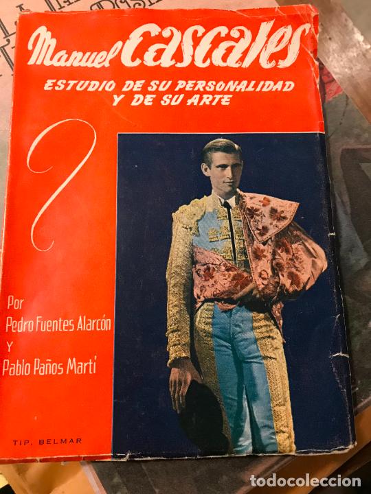 B&uuml;cher: Toros Manuel Cascales estudio de su personalidad y de su arte Pedro Fuentes a&ntilde;o 1955