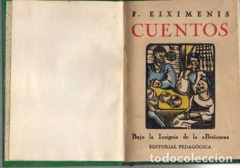 Libros: CUENTOS. - EIXIMENIS, F. - Foto 1