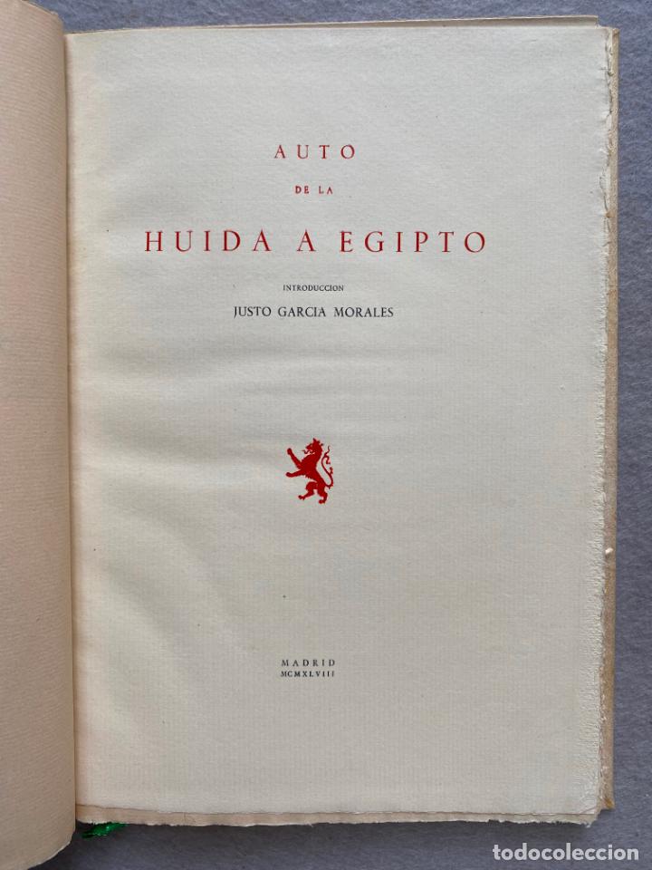 Libros: AUTO DE LA HUIDA A EGIPTO. - Foto 2