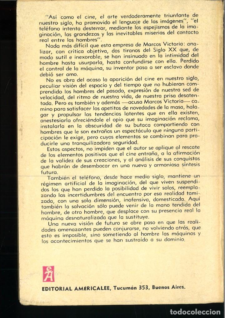 Libros: EL CINE Y EL TEL&Eacute;FONO. Marcos Victoria - Foto 2