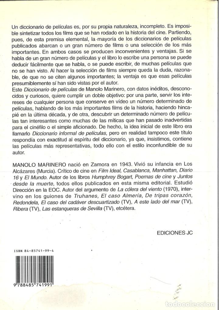 Libros: DICCIONARIO DE PEL&Iacute;CULAS. Manolo Marinero - Foto 2