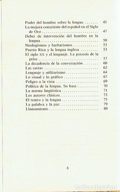 Libros: DEFENSA DEL LENGUAJE. - Salinas. Pedro, - Foto 3