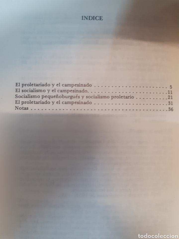 Libros: EL SOCIALISMO Y EL CAMPESINADO - LENIN - Foto 4