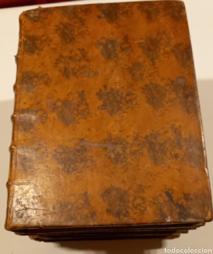 Libros: Libros de 1734 convertidos en licorera de mesa, con 8 basos y licorera - Foto 4