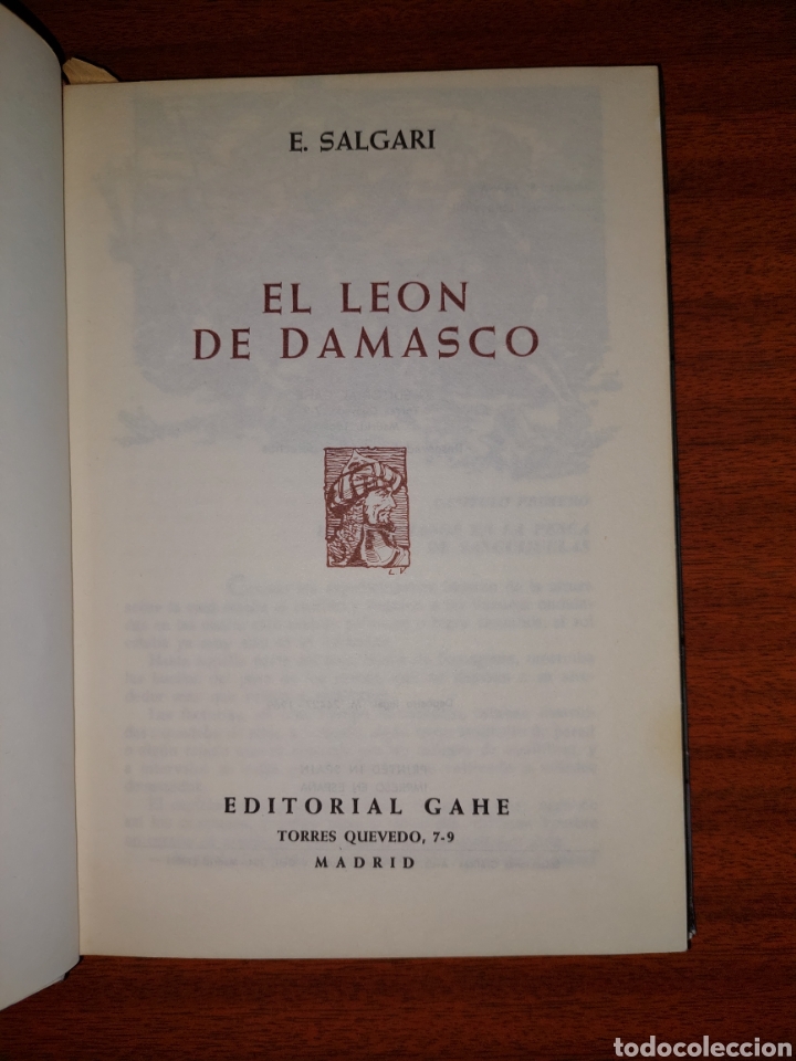 Libros: El le&oacute;n de Damasco - Emilio Salgari - Foto 4