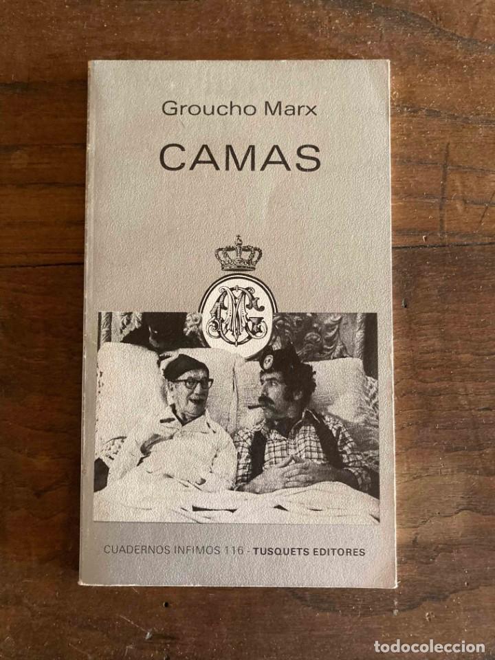 Libros: CAMAS. GROUCHO MARX. TUSQUETS. 1&ordf; EDICION 1984 - Foto 1