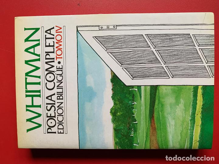 Libros: Poes&iacute;a completa, tomo IV - WHITMAN W. - Foto 1