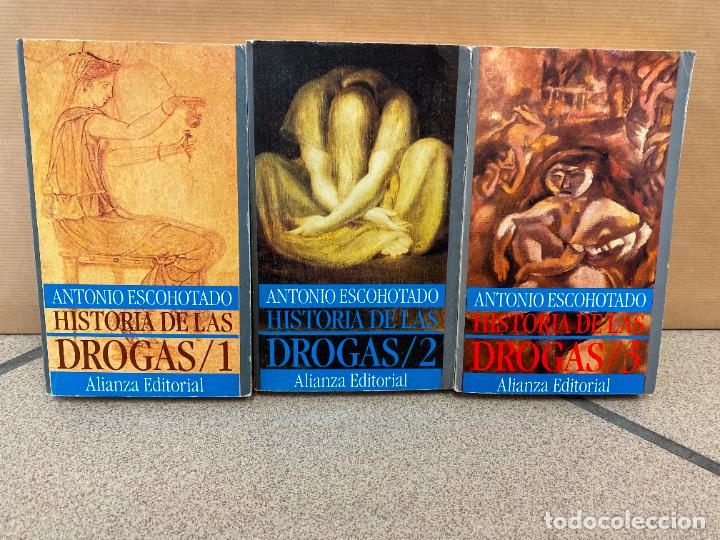 Libros: HISTORIA DE LAS DROGAS. 3 Vol. - &rdquo;Escohotado,Antonio.&rdquo; - Foto 1