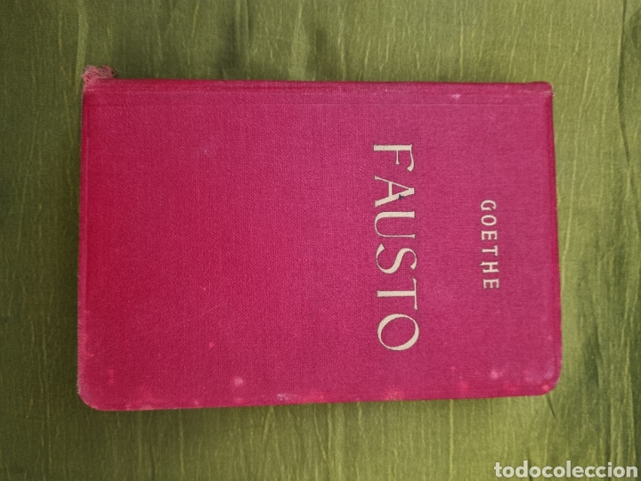 Libros: Libro Fausto, Goethe, ejemplar de 1933 - Foto 1