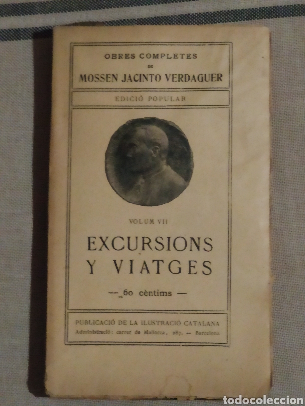 Libros: EXCURSION Y VIATGES. JACINTO VERDAGUER - Foto 1