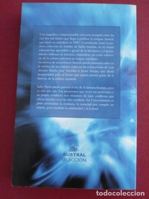 Libros: CINCO SEMANAS EN GLOBO. JULIO VERNE. TDK79 - - Foto 2