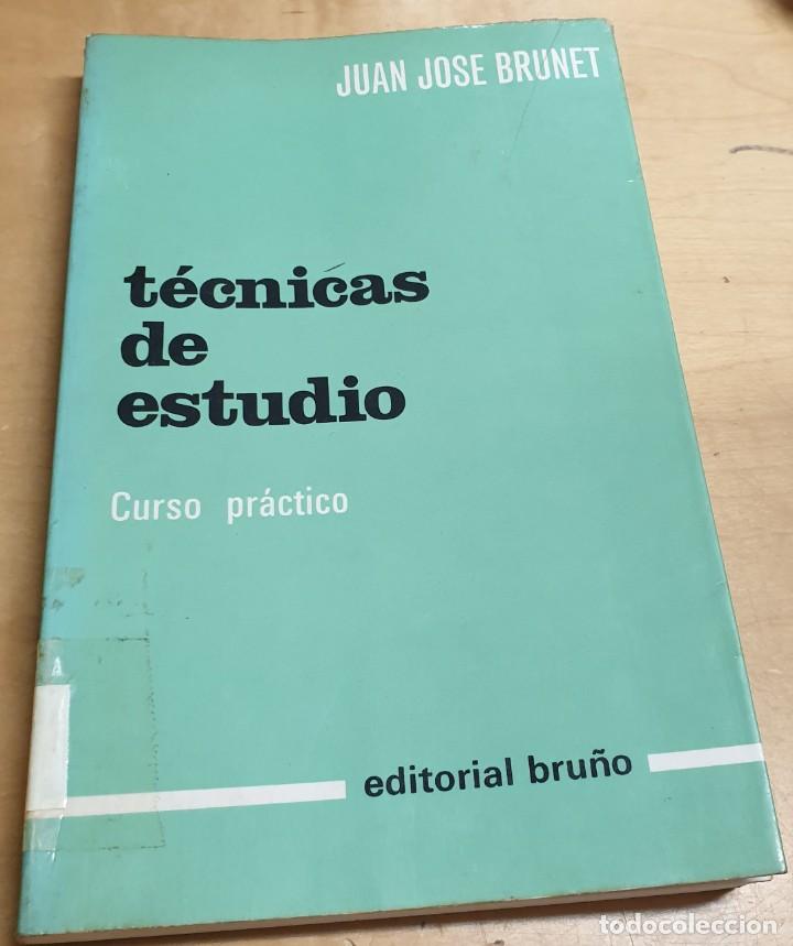Libros: T&eacute;cnicas de estudio. Curso pr&aacute;ctico - BRUNET GUTI&Eacute;RREZ, JUAN JOS&Eacute; - Foto 1