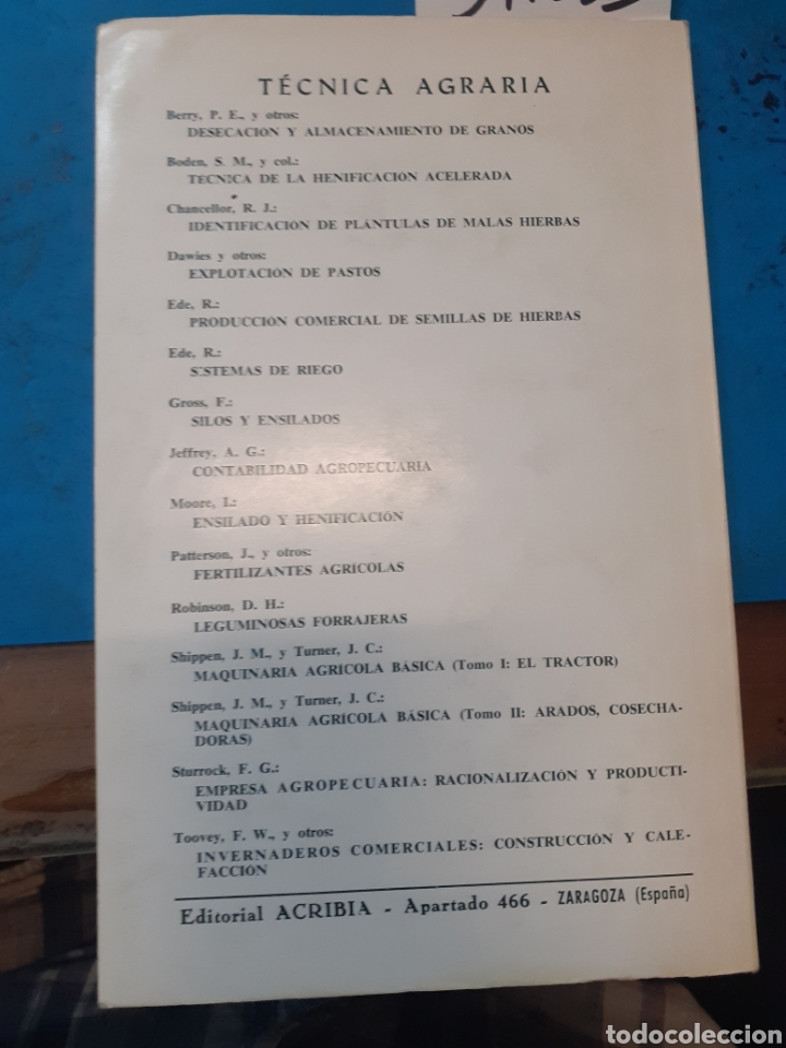 Libros: EL CULTIVO DE LA ESPINACA - GORINI,Fausto - Foto 2