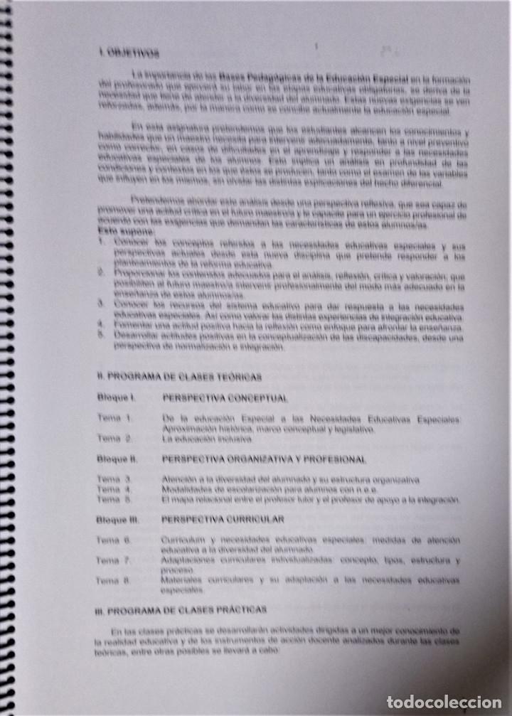 Libros: BASES PSICOL&Oacute;GICAS DE LA EDUCACI&Oacute;N ESPECIAL - U.A.L. - Foto 5
