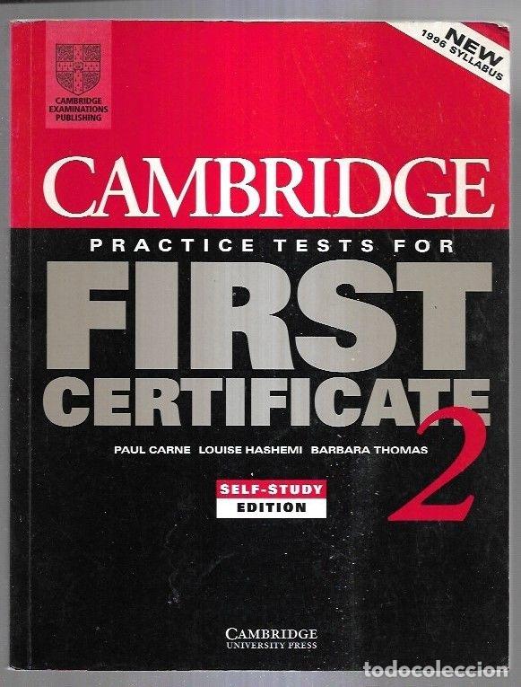 Libros: CAMBRIDGE PRACTICE TESTS FOR FIRST CERTIFICATE 2 - CARNE, PAUL / LOUISE HASHMI / BARBARA THOMAS - Foto 10