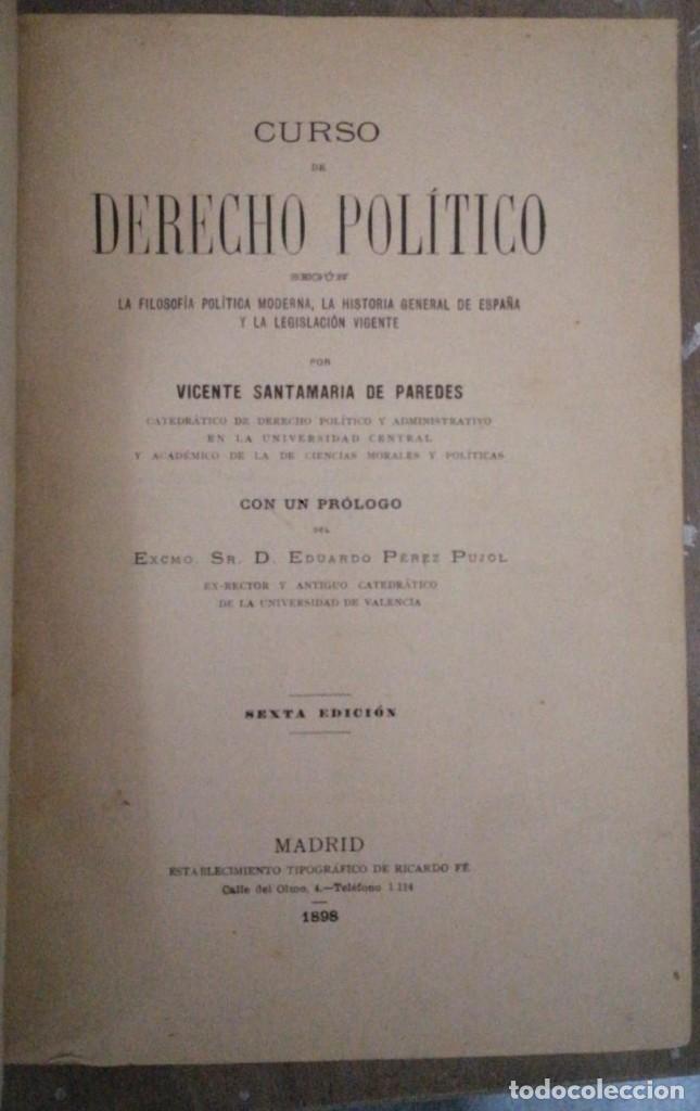 Libros: Derecho pol&iacute;tico - VVAA - Foto 2