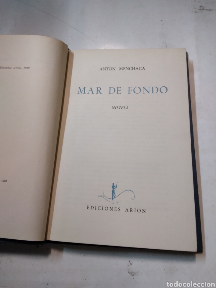 Libros: Antonio Menchaca, Mar de fondo, Ediciones Arion, 1959 - Foto 2